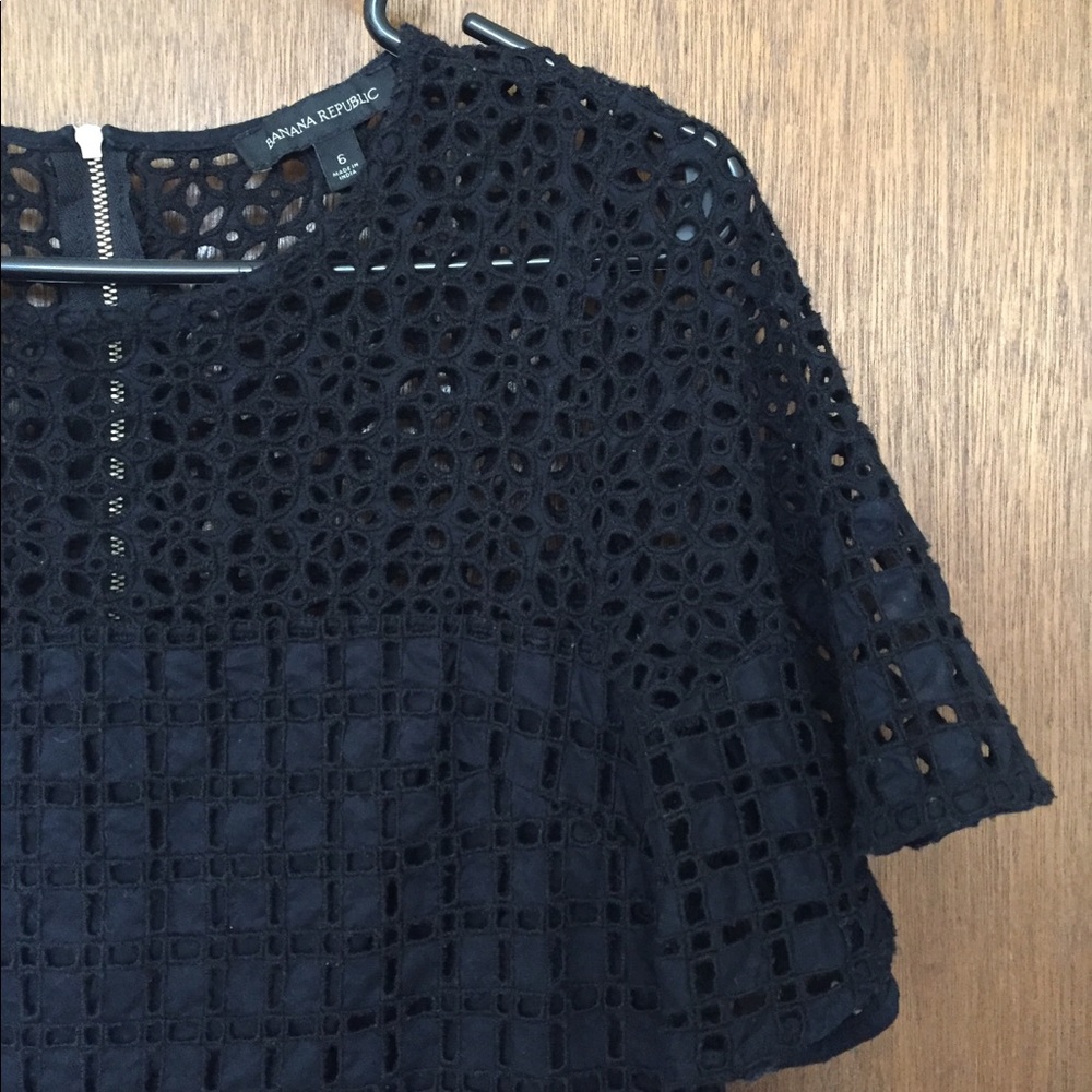 Banana Republic Eyelet Shift Dress
